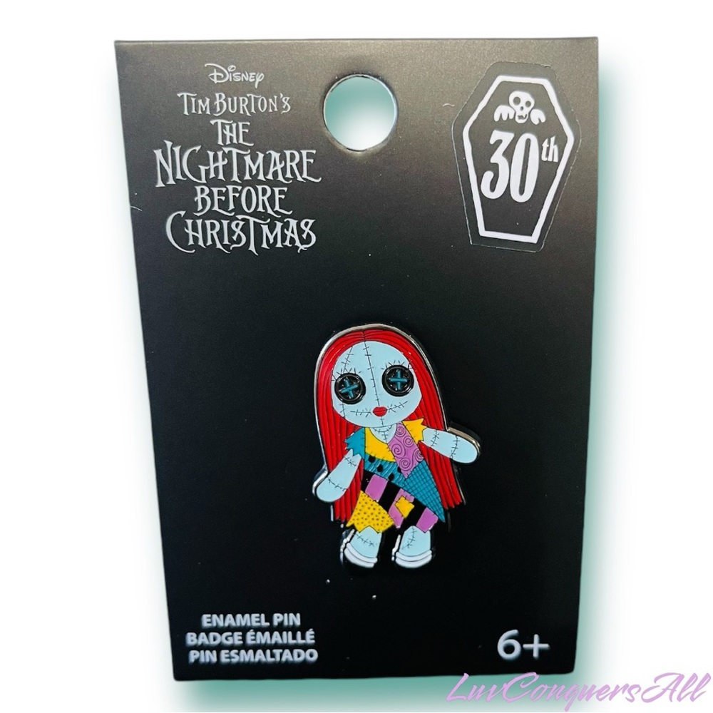 Loungefly The Nightmare Before Christmas Sally Button Eye Doll Enamel Pin